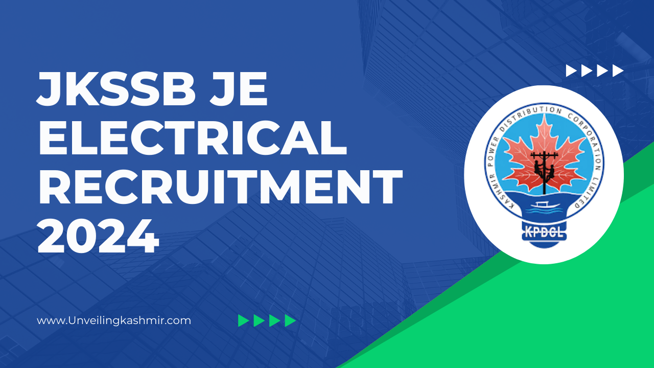 JKSSB JE Electrical Recruitment 2024